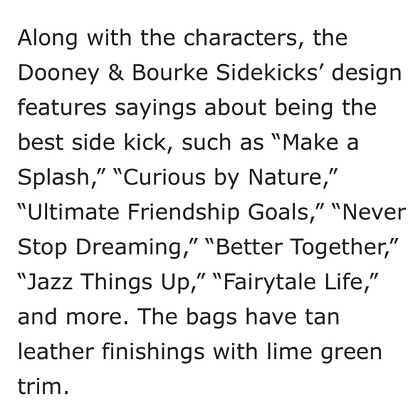 Disney Dooney and Bourke Sidekicks Tote RARE! - Picture 12 of 12